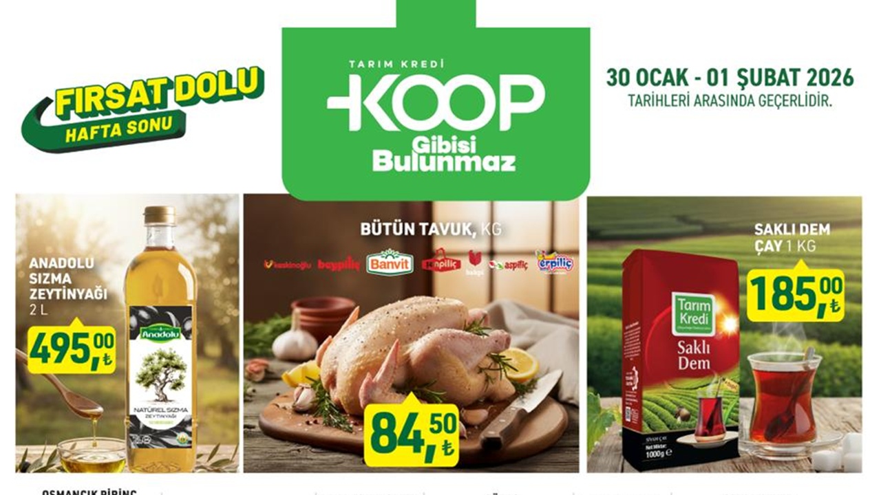 Tarım Kredi KOOP’tan Ocak Finali! 3 Günlük Dev İndirim Maratonu Başladı